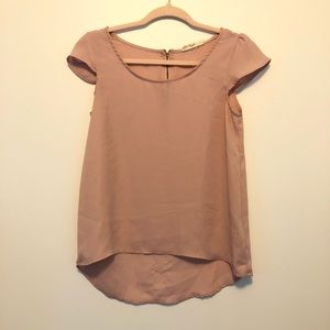 Blush pink blouse